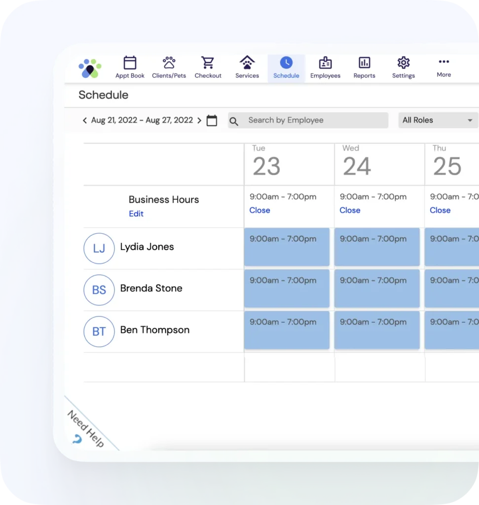 Manage Employee Schedules